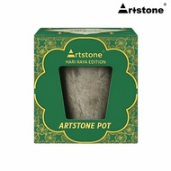 [RAYA Edition] Artstone Claire Grower D13 H14 x 2pcs / Flower Cache Pot / Pasu Bunga Modern / Marble