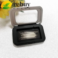 REBUY Magnetic Pin Box, Pin Holder Sewing Supplies Needle Cushion, Storage Case Rectangle Magnet Sto