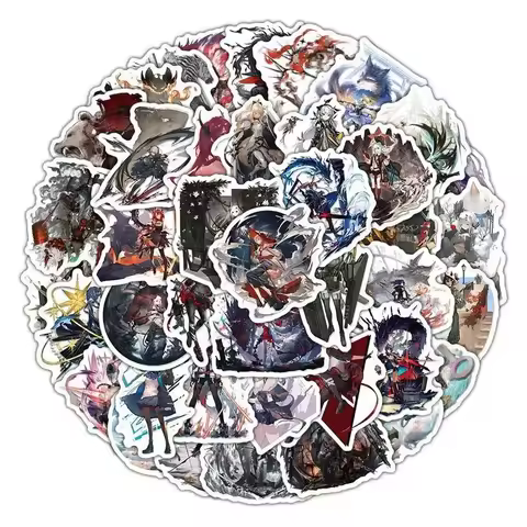 10/25/50Pcs Cartoon Arknights Game Stickers Cute Girl Waterproof Sticker Graffiti Decals