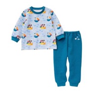 (1套2件)日系兒童秋冬款空氣棉家居服套裝睡衣/長袖上衣/長睡褲 - KL365D