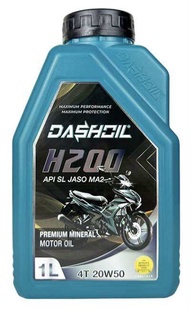 DASHOIL H5Q0 Synthetic Technology Motor Oil 1L 4T 15W50 API SN JASO MA2 Automotive Motorcycle Engine
