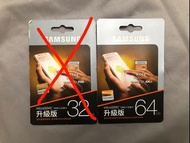 Samsung micro sd  記憶卡 64GB