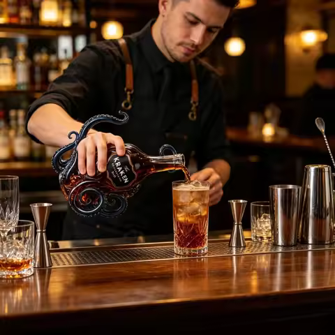 Kraken Octopus Glass Liquor Decanter Unique Shaped Whiskey Rum Bottle For Home Bar Spirits Storage A