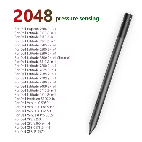 For Dell Active Stylus Pen Bluetooth-Compatible PN557W for Dell Latitude 5300 5310 7200 7210 7285 2 