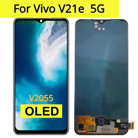 6.44'' OLED For Vivo V21e 5G LCD Display Touch Panel Screen Digitizer Assembly for vivo V2055 lcd Re