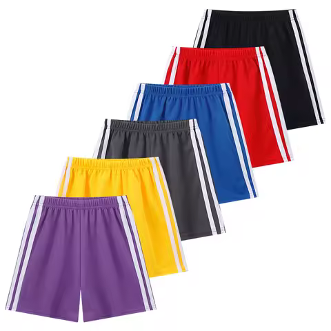 1/3/6-Piece Children's Sports Quick-drying Multicolor Combination Shorts Boys Casual Pants Girls Jok