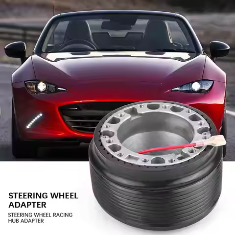 6-Hole Steering Wheel Racing Hub Adapter for 323 MIATA MX3 MX5 MX6 Car Accessories Aluminum