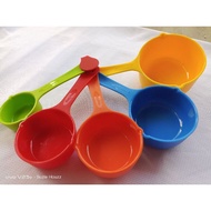 5 Pieces Multi-color Bakery Cooking/ Rainbow Cup / Baking Measuring Cup / Measurement Spoon Set (5 i