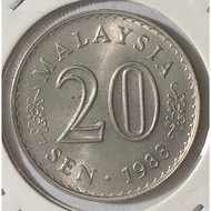 20 Sen 1988 ( UNC ) Malaysia Parlament House