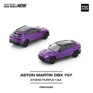 POPRACE 1: 64 Aston Martin DBX Medium SUV 707 Simulation Alloy Car Model Storm Purple