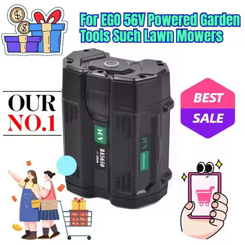 2500mmAh for EGO 56V Powered Garden Tools Such Lawn Mowers and Hedge Trimmers Lithium-ion Battery