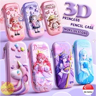 KIDS 3D PENCIL CASE WITH ZIPPER, MULTI COMPARTMENTS &amp; NUMBER LOCK - UNICORN / MERMAID &amp; OTHERS