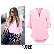 4442 - Blouse Top V NeckPOLOS