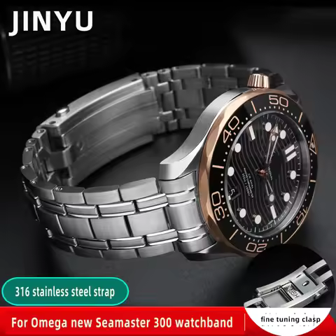 316L High quality For Omega new Seamaster 300 watchband Observatory 210 Men Bracelet accessories 20m