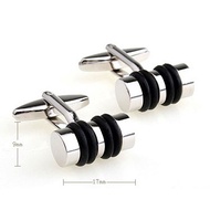 C-MAN Luxury shirt Black cufflink for mens Brand cuff buttons cuff links High Quality Silvery abotoa