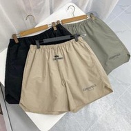 FOG複線美式速乾尼龍短褲ESSENTIALS高街反光運動寬鬆五分褲男潮