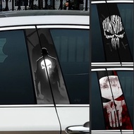 2-Pack Scary Eunuch Skull Bumper Stickers