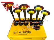 Còi hơi Basuri 6 loa kèm hộp nhạc. Kèn hơi ô tô cực chất.