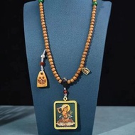 純手工手繪唐卡——文殊菩萨——采用纯天然矿物原料大师级画师纯手工手绘，画工精致细腻，栩栩如生🙏🙏🙏能帮助人提升智慧，提高悟性，以智导行，以行证智，能助人如愿以偿，幸福美满，属兔的本命佛佛牌是文殊菩萨，