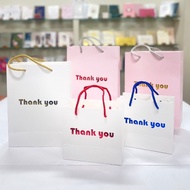 ถุงกระดาษ THANK YOU -Set E ขนาด 7 (W) x 3 (D) x 9.5 (H) inch -5 pcs/pack