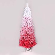 6ft Pvc Needles Pencil Christmas Tree,Fir Pencil Artificial Christmas Tree Unlit Decorated Xmas Tree,For Home Office Shops And Hotel(Christmas tree gifts) (Pink 180cm(6ft)) Fashionable
