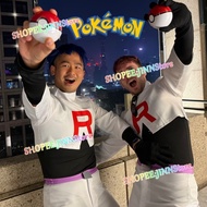 -JINN-Team Rocket JESSIE JAMES Cosplay Anime POKEMON Cosplay Costume Couples Outfits Anime Party Car
