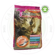 Tornado Cat Food Economy Pack Salmon/ Makanan Kucing Murah - 8kg (Pink)