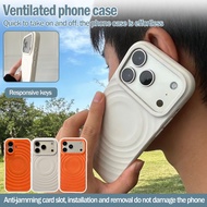 High-grade Solid Color Magnetic Rippled Silicone For iPhone 17 / 17 Pro / 17 Pro Max
