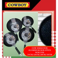 Cowboy Saracook Aluminium Non-Stick Wok Pan 24CM/26CM/28CM/30CM