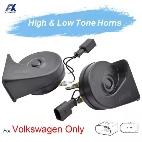 410/510Hz Twin Tone Snail Horn For VW CC Golf Jetta Polo Caddy Passat Touran Tiguan Touareg Sharan 1