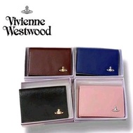 🇬🇧少量日版正品/Vivienne Westwood/黑色/棕色/深藍色/淡雅粉/4款卡包+零錢包/柔軟牛皮/附品牌紙袋-盒-防塵袋全套包裝
