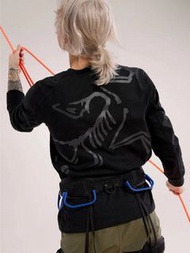 Arc'teryx始祖鳥KRAGG COTTON BIRD CREW L/S T-Shirt 戶外運動休閒徽標印花純棉長袖T恤