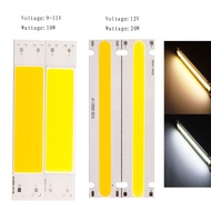 100x2หลอดแถบไฟ LED COB สว่างเป็นพิเศษ0มม. 10W DC 9-11V / 6-7V สีขาวอบอุ่นสำหรับ DIY 15ซม. แหล่งกำเนิดแสงแท่ง LED