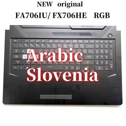 100%New AR SL For ASUS TUF GAMING FA706 FX706 FA706IU FX706HE laptop keyboard Palmrest Assembly TOP 