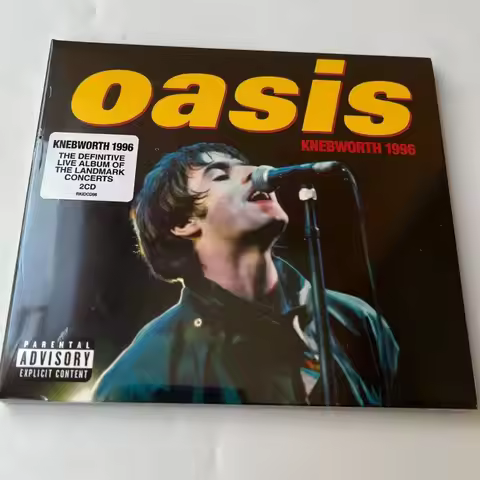 Classic Oasis Music CD Knebworth 1996 Album Compact Disc Cosplay CD Walkman 2CD