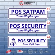 Guard Post Sign Sticker Security Post/ Size 7 x 25 cm