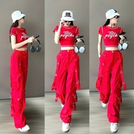 Women's sports pants, women's shufle dance workout clothes, folk dance pants, soft khaki women's spo