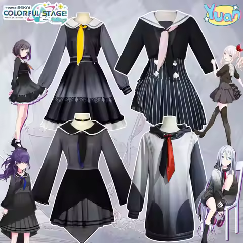 Project Sekai cosplay costumes: Mizuki Akiyama, Ena Fuyun, Mahina Asahina, Kanade Oki, anime charact