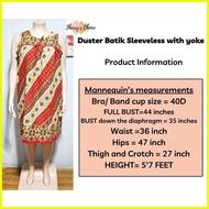 ♞Batik Thailand Cotton Sleeveless walking duster XL size