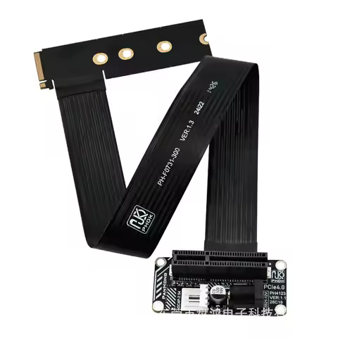 PCIE 4.0 X4 to M.2 NVME M Key Extension Cable 30CM FPC Flexible Cable Support 2230 2242 2260 2280 SS