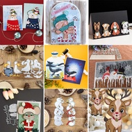 9 Different Styles of Christmas Animals Metal Cutting Dies Paper Embossing Stencil Scrapbooking Gree