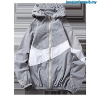 HENRY Unisex Jacket Couple men women plus size sports sunscreen jacket windbreaker jaket sukan lelak