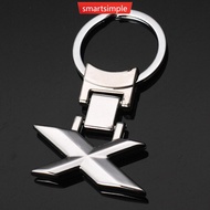 SMARTSIMPLE Zinc Alloy Car Keychain Key Ring Metal Number Emblem Key Chain Car Accessory Charm For B