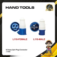16AMP PLUG CONNECTOR  SOCKET MALE/FEMALE