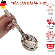 Pho spoon, big spoon, drink spoon, long handle stainless steel spoon, soup spoon, 316 stainless stee