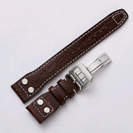 Tali Jam Tangan 22Mm Kulit Iwc Mark 17 Leather Strap