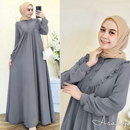 Baju Gamis Syari Wanita Terbaru - Luna Long Maxi Dress Hijab Muslim