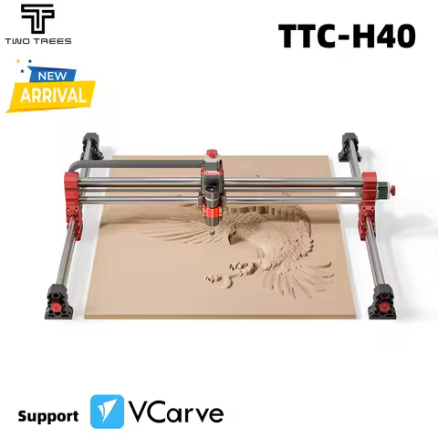 Twotrees TTC-H40 500W Spindle Metal Cutting Machine cnc Router Stainless steel Engraving CNC Laser E
