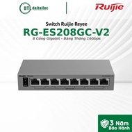 Ruijie Reyee RG-ES208GC-V2 Switch (8 Gigabit Ports) - 16Gbps Bandwidth / Genuine /
