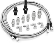 70" Transmission Cooler Lines Kit with 6AN Hose Fitting Compatible with 6AN Transmission 4L80E TH350